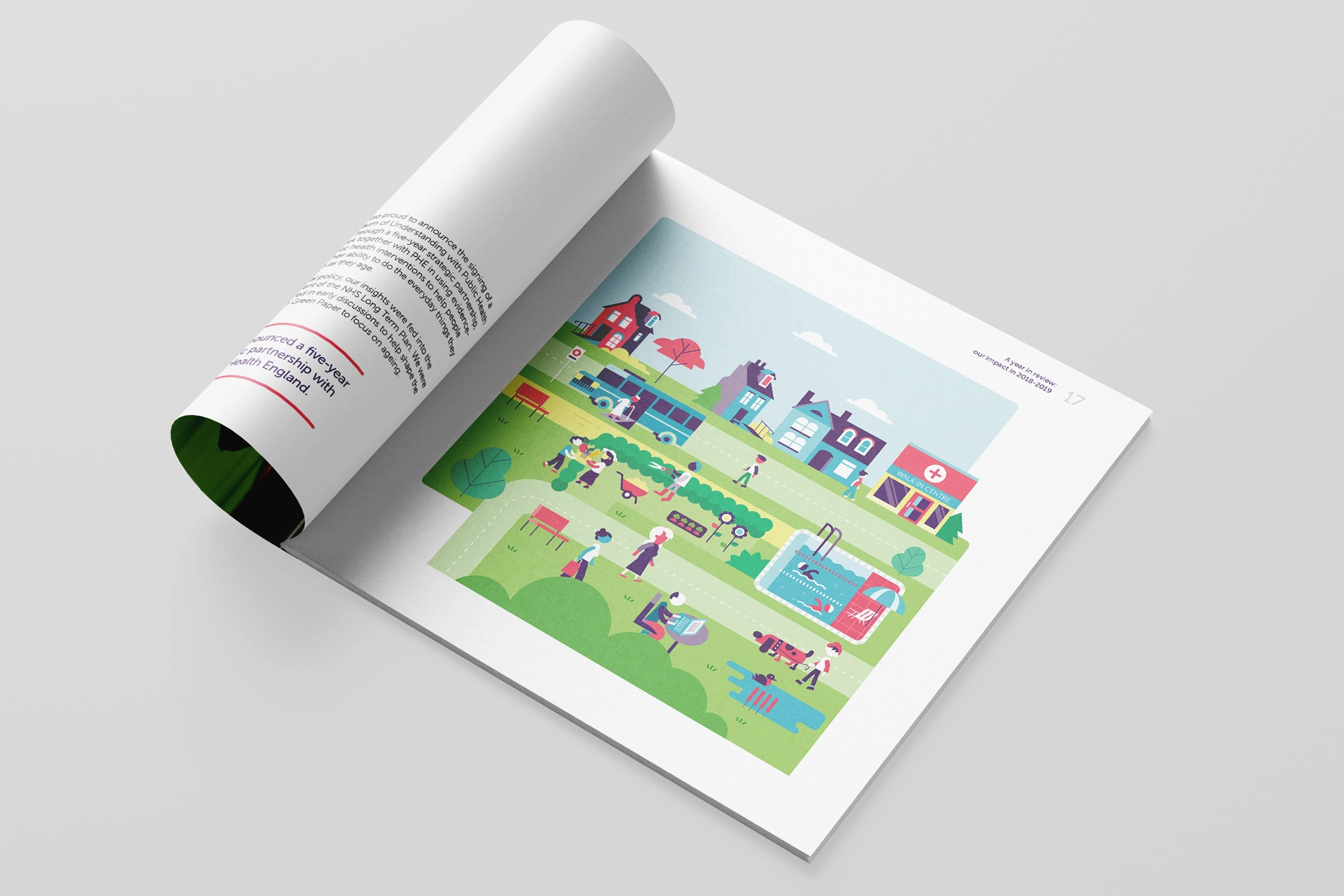 Centre for Ageing illustration agency brochure