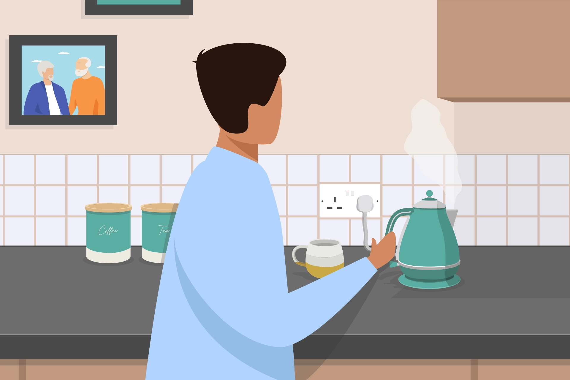 living with dementia illustration agency services
