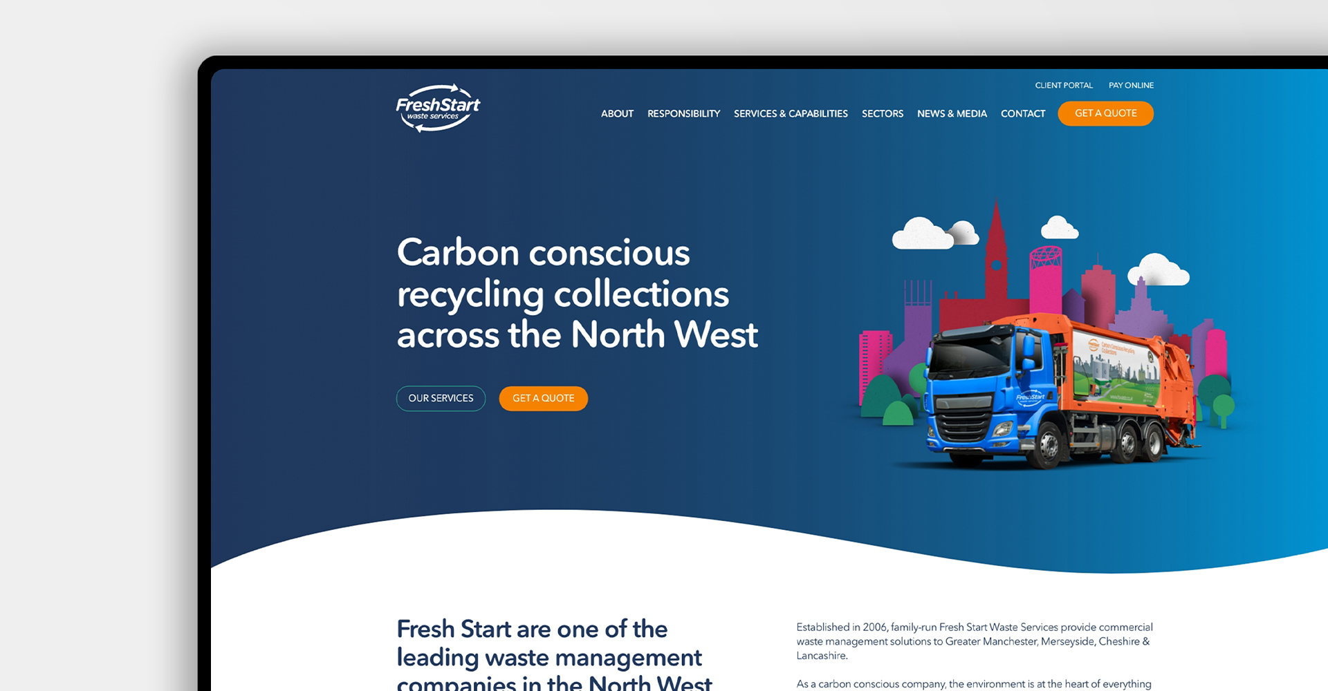 Fresh Start Waste website