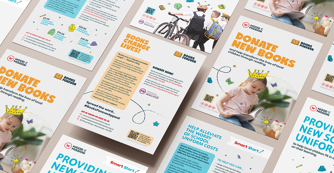 Wood Street Mission brand design services