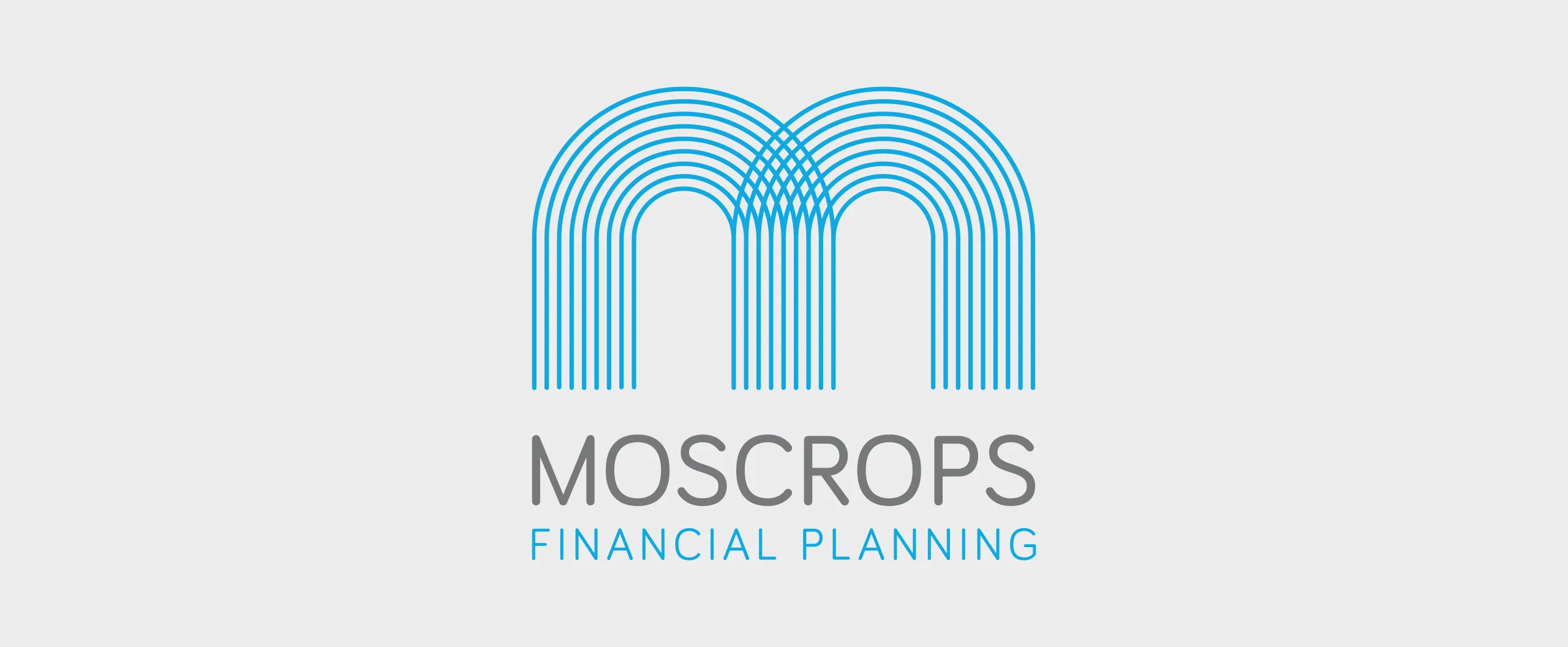 Moscrops financial planning logo identity