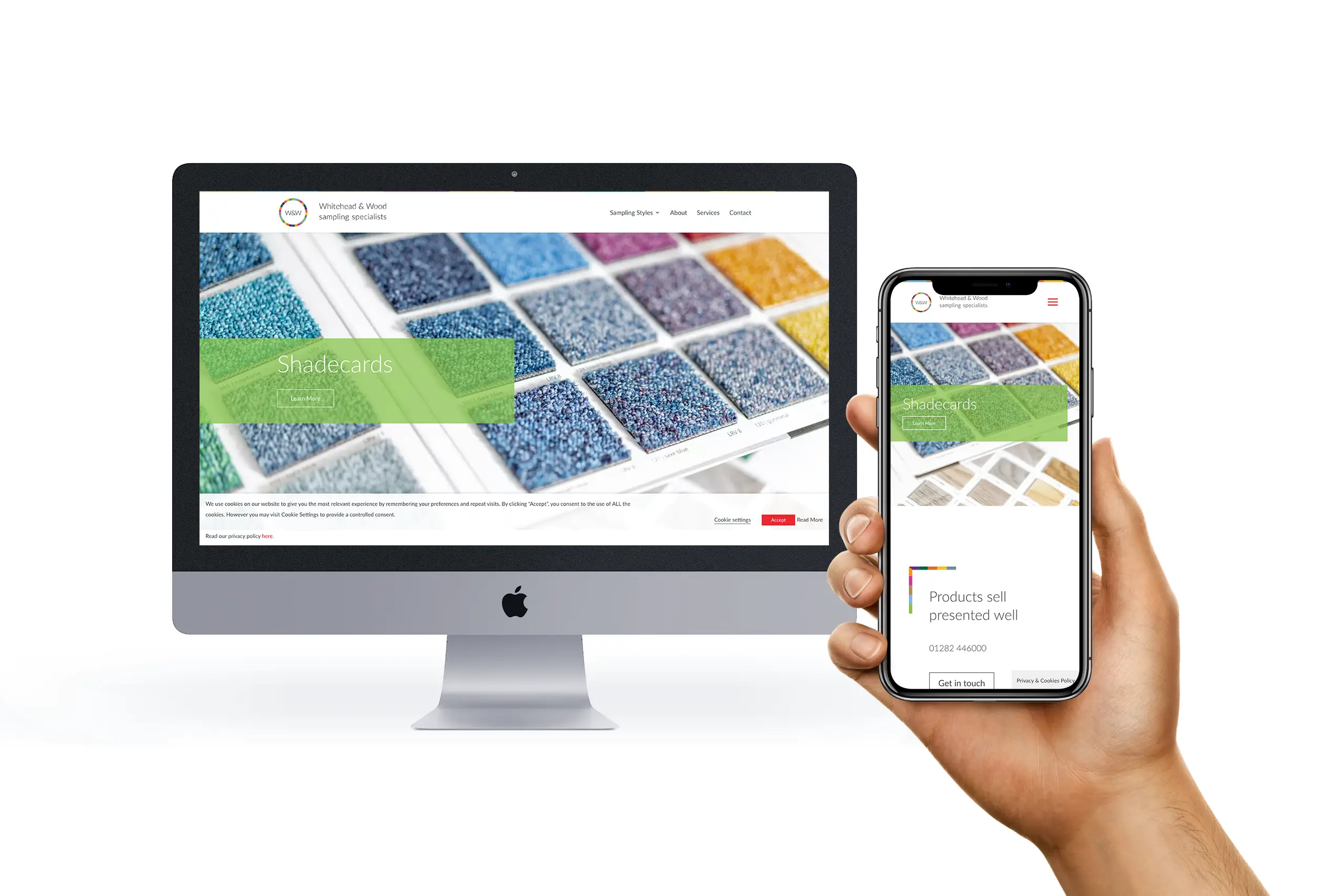 Responsive website design for Whitehead & Wood